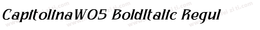 CapitolinaW05 BoldItalic Regular字体转换